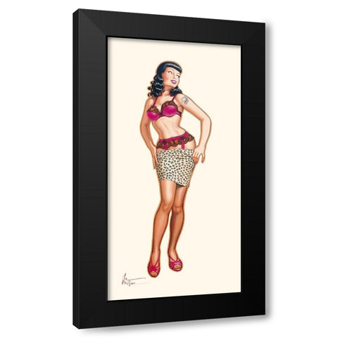 Betty Rex Black Modern Wood Framed Art Print with Double Matting by Hitte, Patrick