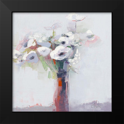 Anemones II Black Modern Wood Framed Art Print by Parise, Chantal