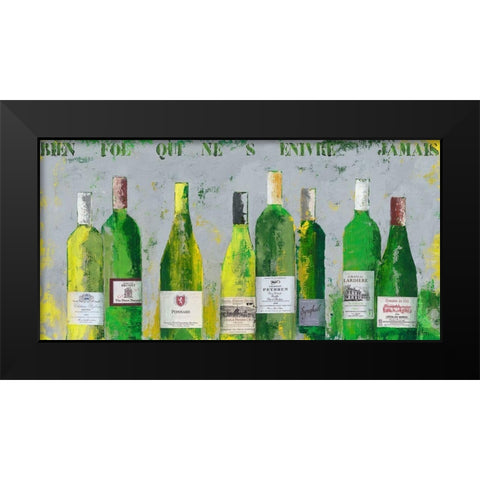 Selection de ma cave I Black Modern Wood Framed Art Print by Persillon, Francoise