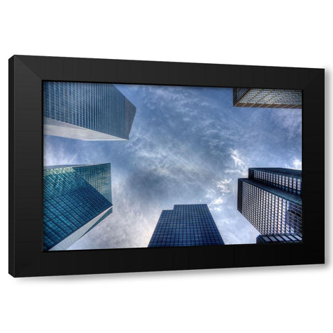 Geometric Game Black Modern Wood Framed Art Print by Terrible, Aurelien