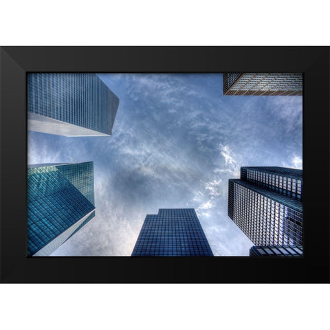 Geometric Game Black Modern Wood Framed Art Print by Terrible, Aurelien