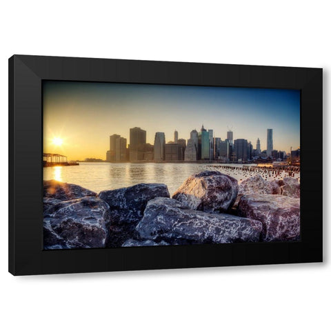 A King Rising Black Modern Wood Framed Art Print by Terrible, Aurelien