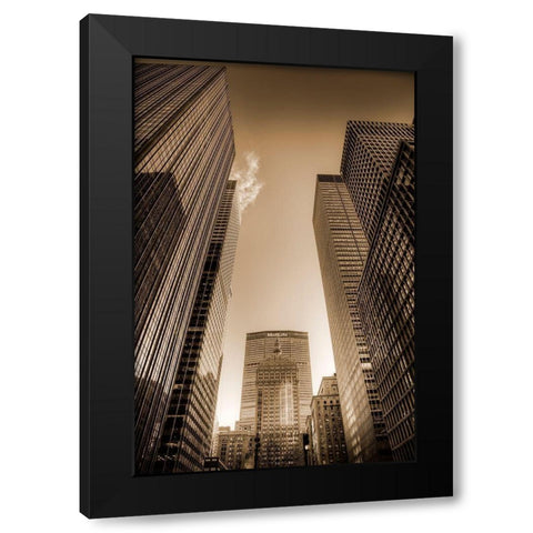 Sky Race Black Modern Wood Framed Art Print by Terrible, Aurelien