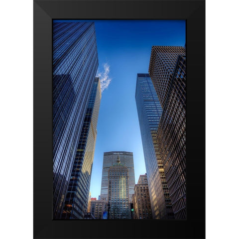 Sky Race (color) Black Modern Wood Framed Art Print by Terrible, Aurelien