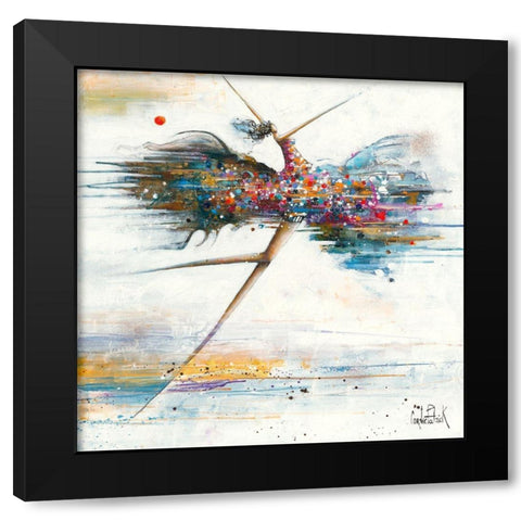 Lady of Liberty Black Modern Wood Framed Art Print with Double Matting by Cornee, Patrick