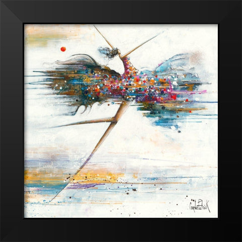 Lady of Liberty Black Modern Wood Framed Art Print by Cornee, Patrick