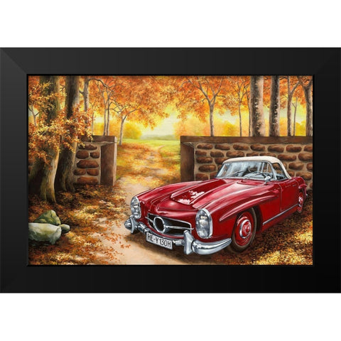 Pause Black Modern Wood Framed Art Print by Richter, Cornelia