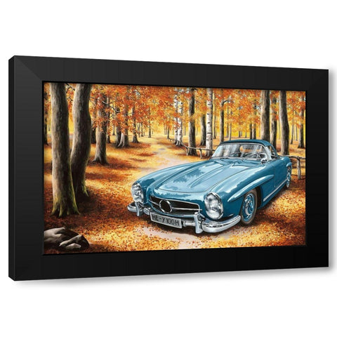 Ein Klassiker im Wald Black Modern Wood Framed Art Print by Richter, Cornelia