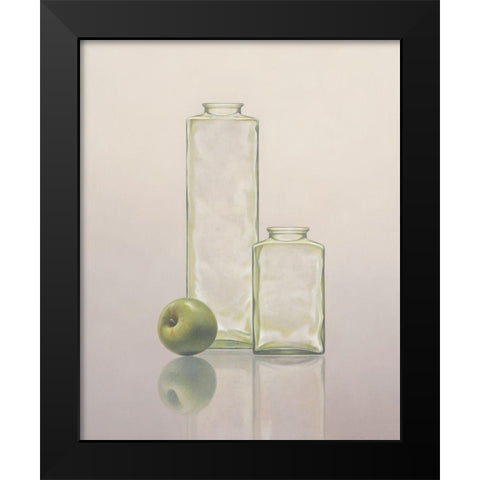 12DK1267 Black Modern Wood Framed Art Print by Delaer