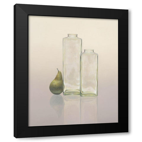 12DK1268 Black Modern Wood Framed Art Print with Double Matting by Delaer
