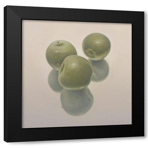 12DK1270 Black Modern Wood Framed Art Print with Double Matting by Delaer