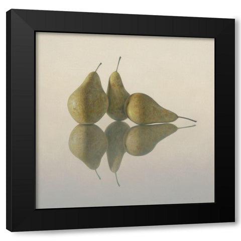 12DK1269 Black Modern Wood Framed Art Print with Double Matting by Delaer