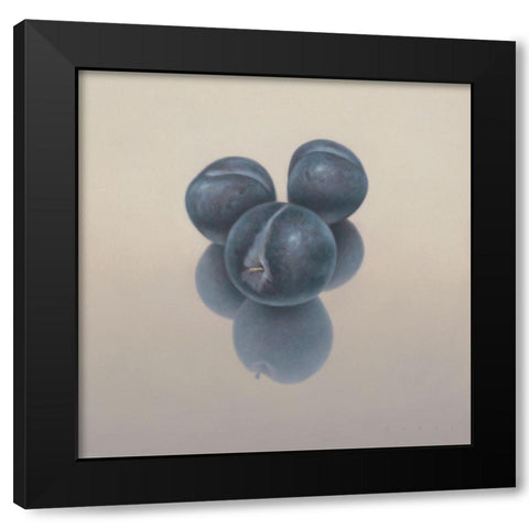 12DK1272 Black Modern Wood Framed Art Print with Double Matting by Delaer