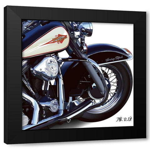 HD Detail Black Modern Wood Framed Art Print with Double Matting by Strapelias - PR, Pierre