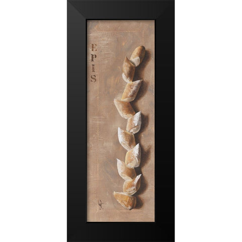 Baguette epi de ble Black Modern Wood Framed Art Print by Defontenay, Elodie