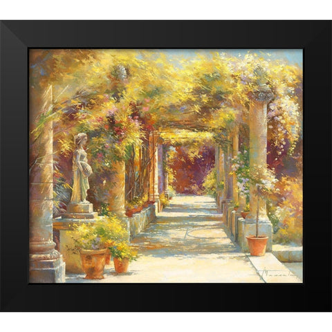 La pergola de l abbaye Black Modern Wood Framed Art Print by Messely, Johan