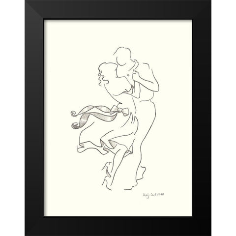 L amore Black Modern Wood Framed Art Print by Schneider, Rosy