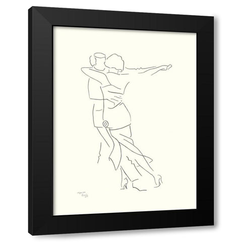 Walzer Black Modern Wood Framed Art Print with Double Matting by Schneider, Rosy