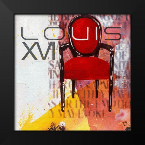 Salon I Black Modern Wood Framed Art Print by Ducret, Patrice