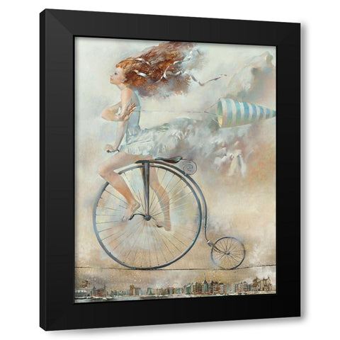 Vent Black Modern Wood Framed Art Print by Tchoubakov, Oleg