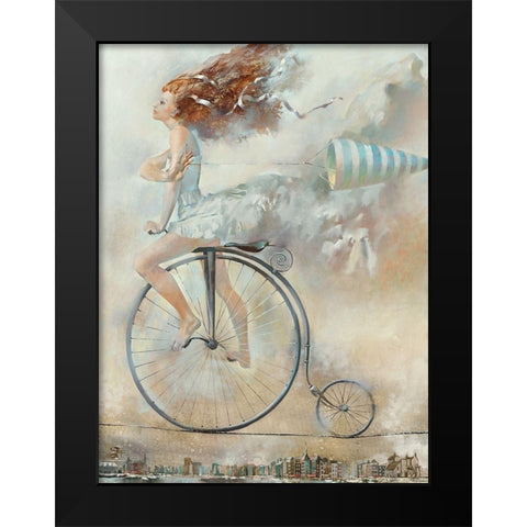 Vent Black Modern Wood Framed Art Print by Tchoubakov, Oleg