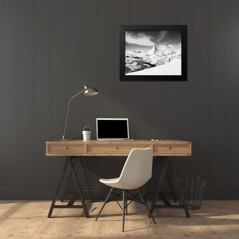 Matterhorn from Unterrothorn Black Modern Wood Framed Art Print by Butcher, Dave