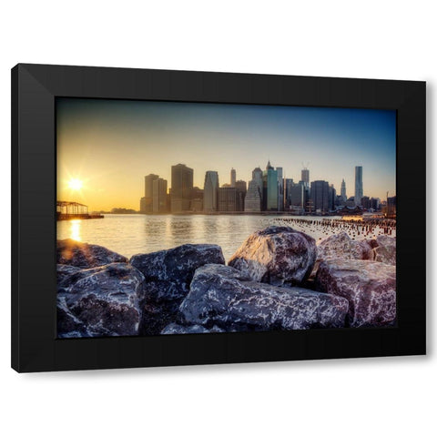 A King Rising Black Modern Wood Framed Art Print by Terrible, Aurelien