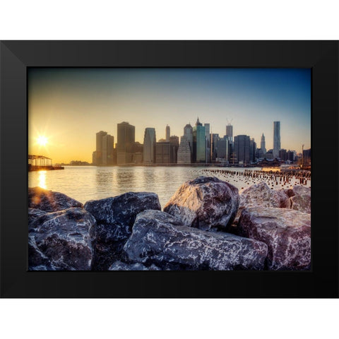 A King Rising Black Modern Wood Framed Art Print by Terrible, Aurelien