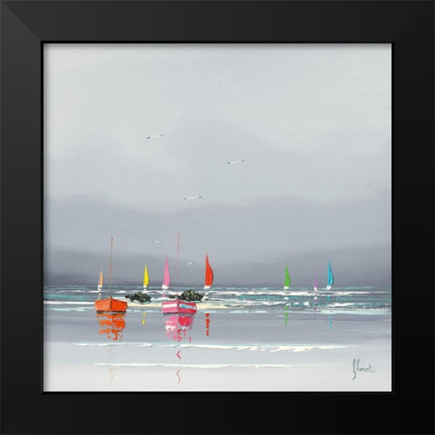 Avant l orage I Black Modern Wood Framed Art Print by Flanet, Frederic