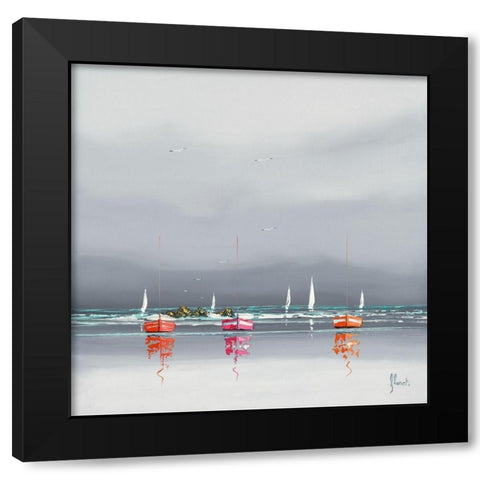 Avant l orage II Black Modern Wood Framed Art Print by Flanet, Frederic