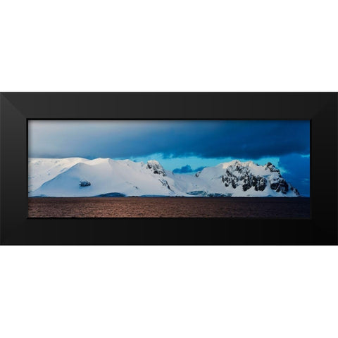 Terra Polaris Black Modern Wood Framed Art Print by Brommelhorster, Ulf