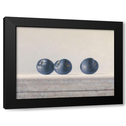 12DK1279 Black Modern Wood Framed Art Print with Double Matting by Delaer