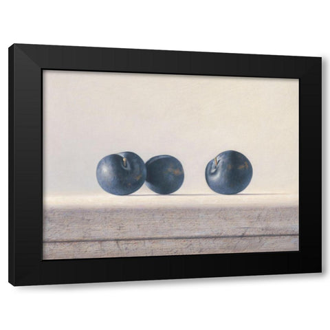 12DK1290 Black Modern Wood Framed Art Print with Double Matting by Delaer