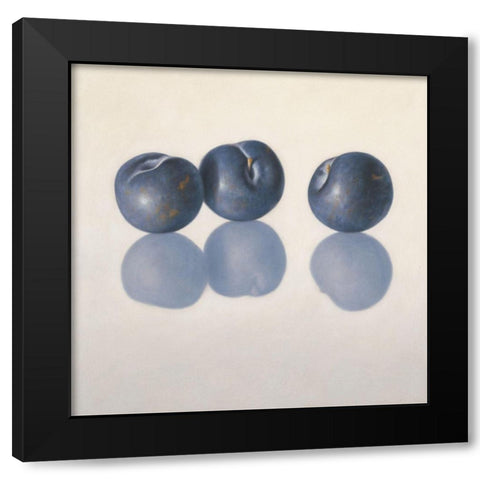 12DK1286 Black Modern Wood Framed Art Print with Double Matting by Delaer