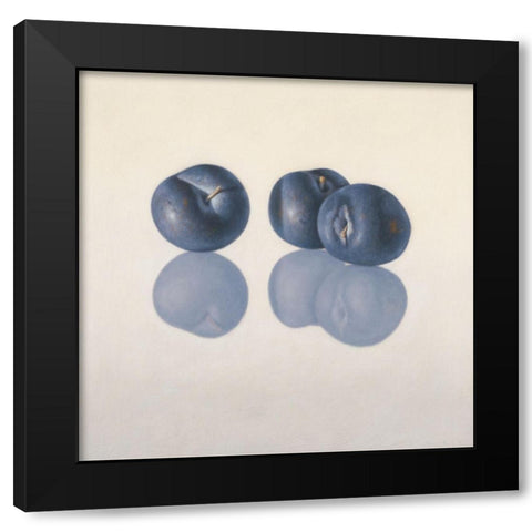 12DK1282 Black Modern Wood Framed Art Print with Double Matting by Delaer