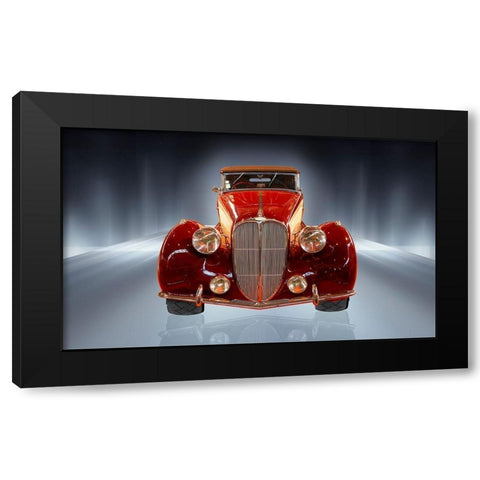 Car Collection 8 Black Modern Wood Framed Art Print by Hillert, Peter