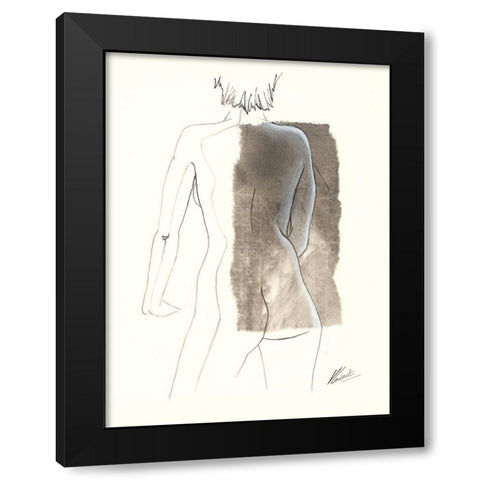 Noemie I Black Modern Wood Framed Art Print with Double Matting by Cadoret, Virginie