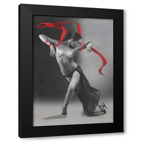 Salome Black Modern Wood Framed Art Print by Seifert, Brita