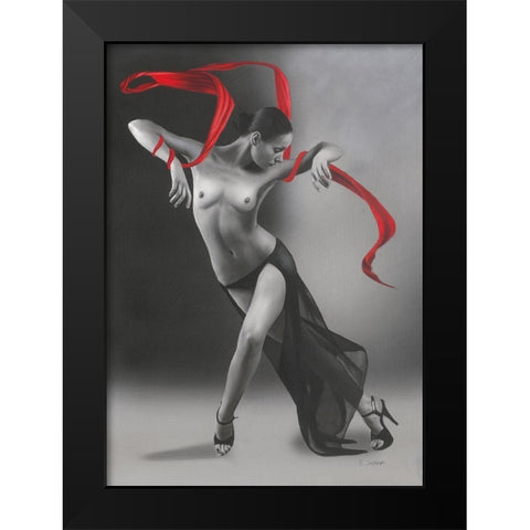 Salome Black Modern Wood Framed Art Print by Seifert, Brita