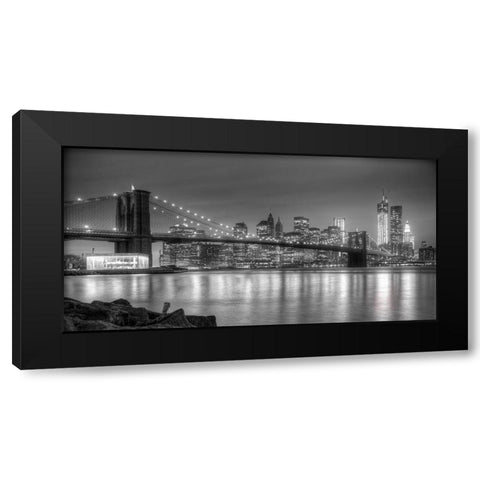Fraternal Twins Black Modern Wood Framed Art Print with Double Matting by Terrible, Aurelien