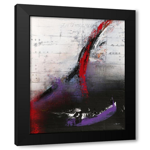 Intensement vivant Black Modern Wood Framed Art Print by Becam, Carole