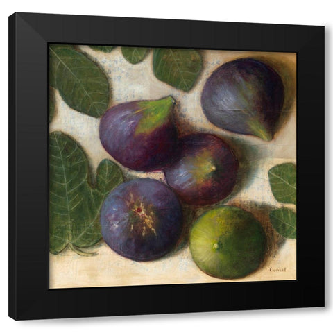 Figues Black Modern Wood Framed Art Print with Double Matting by Lionnet, Pascal