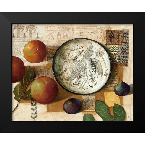 La Cigogne Black Modern Wood Framed Art Print by Lionnet, Pascal