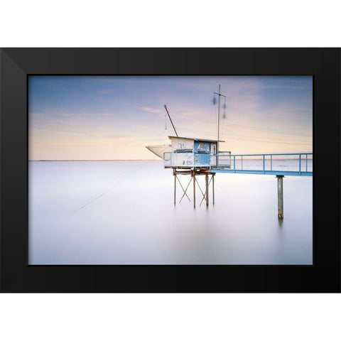 On the Boat Black Modern Wood Framed Art Print by Bertrande, Arnaud