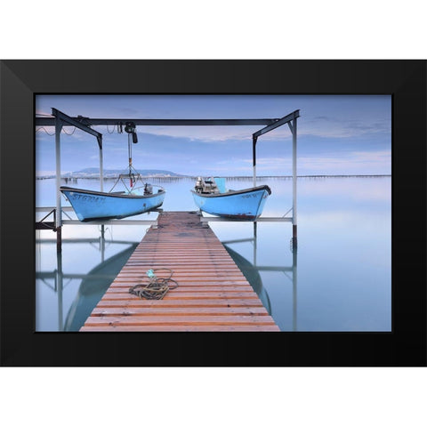 Standby Black Modern Wood Framed Art Print by Bertrande, Arnaud