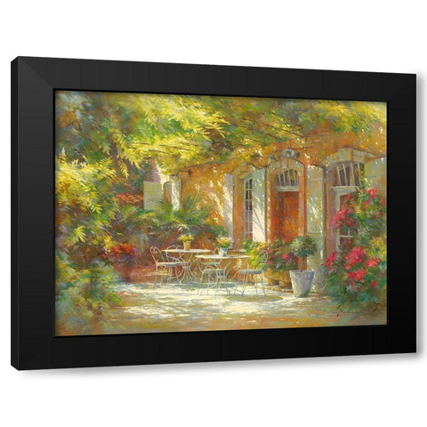 Le vieux relais de poste Black Modern Wood Framed Art Print by Messely, Johan