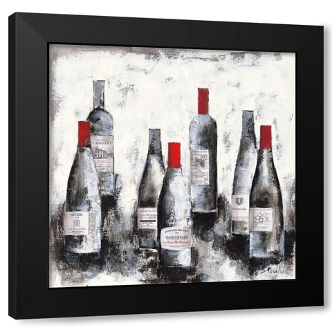 Selection de ma cave VII Black Modern Wood Framed Art Print with Double Matting by Persillon, Francoise