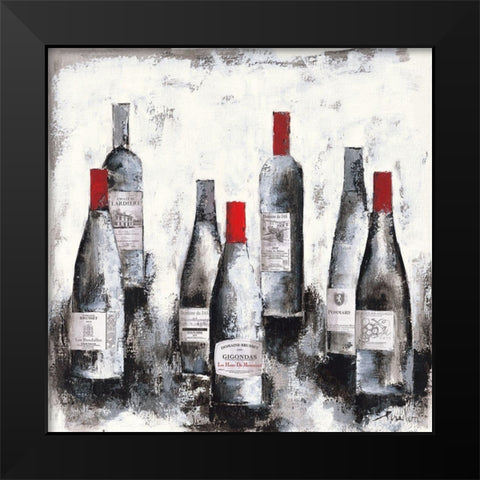 Selection de ma cave VII Black Modern Wood Framed Art Print by Persillon, Francoise