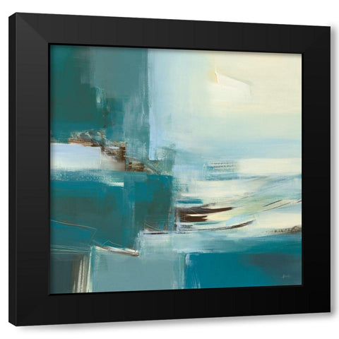 Reflets I Black Modern Wood Framed Art Print by Ball, Veronique