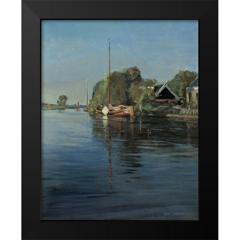 View on Eastermar Black Modern Wood Framed Art Print by Koopmans, Gosse